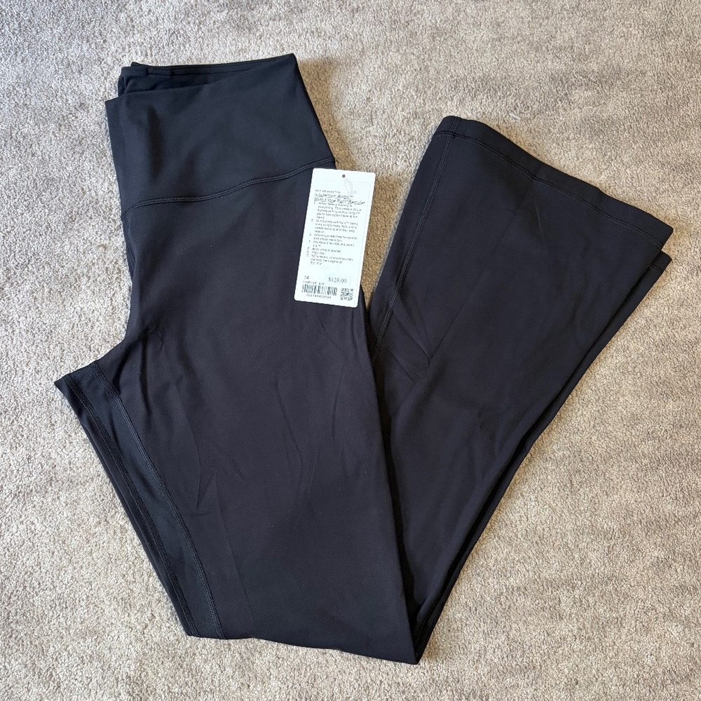 lululemon athletica Black Mini-Flare Leggings